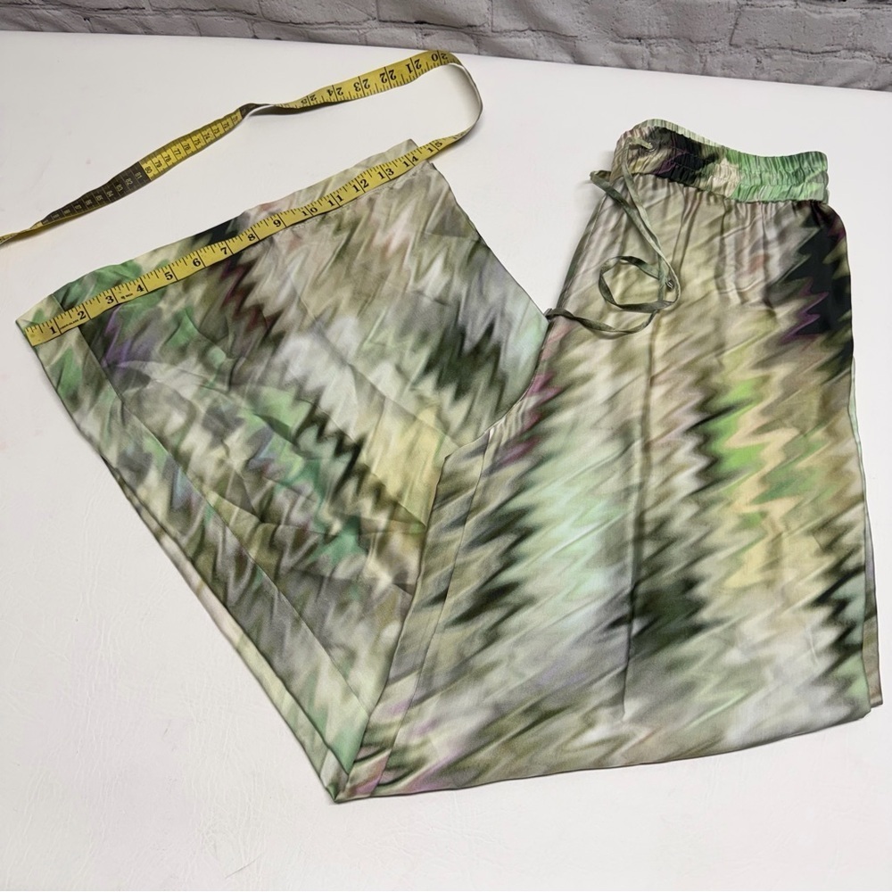 RAFFAELLO ROSSI Multicolor Patterned Wide-Leg Pants size 6 - Picture 11 of 11